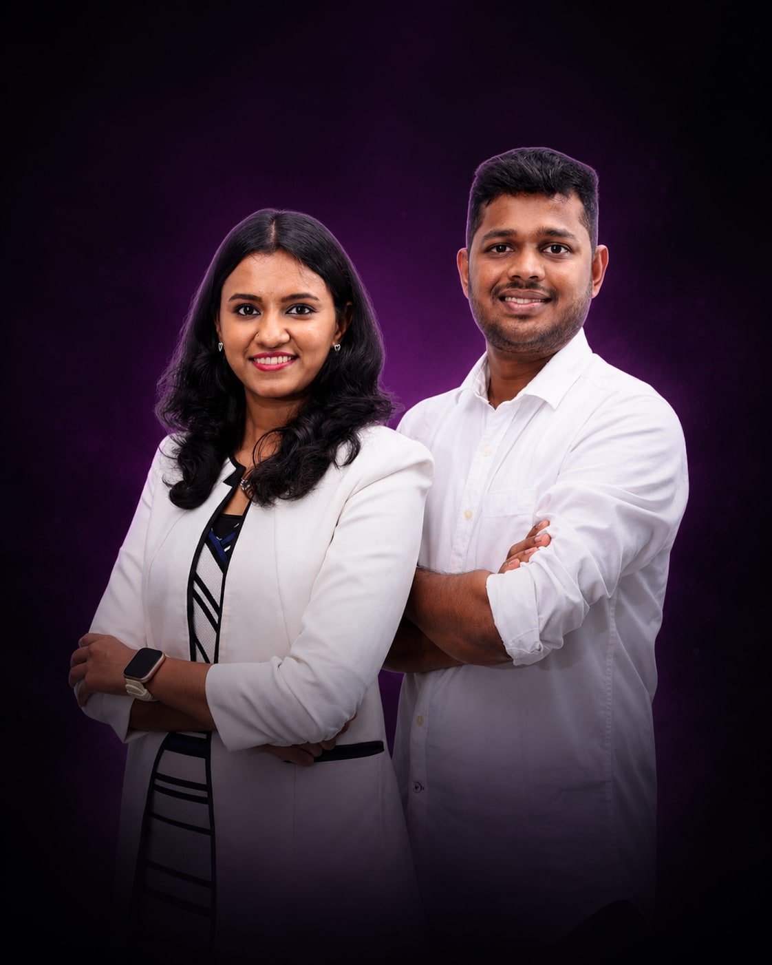 Aishwarya Ravishankar and Sairam Jayaraman, founders of KO 360